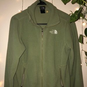 Sage Green North Face Fleece